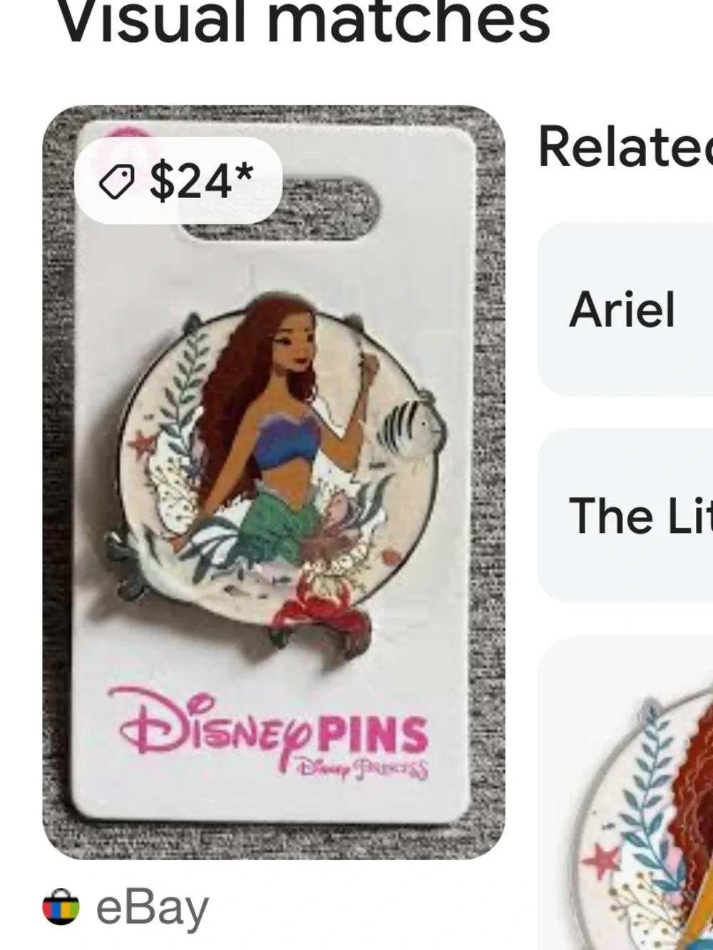 Disney Parks The Little Mermaid 2023 enamel trading Pin nwot